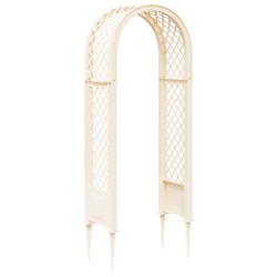 Arche à roses avec pointes Blanc 97 x 43 x 218 cm PP 622629622629