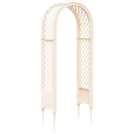 Arche à roses avec pointes Blanc 97 x 43 x 218 cm PP 622629622629