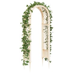 Arche à roses avec pointes Blanc 97 x 43 x 218 cm PP 622629622629