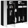 Armoire Miroir de Salle de Bain Chêne noir 70 x 14,5 x 70 cm 622635622635