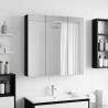 Armoire Miroir de Salle de Bain Chêne noir 70 x 14,5 x 70 cm 622635622635
