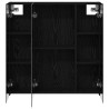 Armoire Miroir de Salle de Bain Chêne noir 70 x 14,5 x 70 cm 622635622635