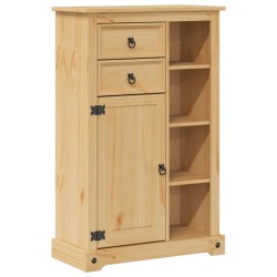 Armoire de salle de bain Corona 70x33x110 cm bois de pin massif 622646622646