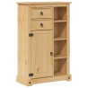 Armoire de salle de bain Corona 70x33x110 cm bois de pin massif 622646622646
