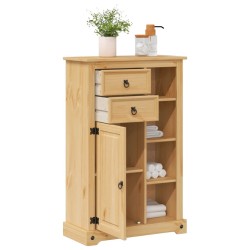 Armoire de salle de bain Corona 70x33x110 cm bois de pin massif 622646622646