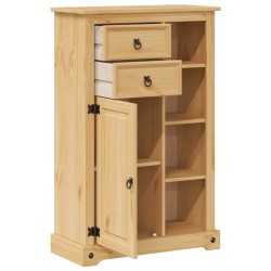 Armoire de salle de bain Corona 70x33x110 cm bois de pin massif 622646622646