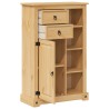 Armoire de salle de bain Corona 70x33x110 cm bois de pin massif 622646622646