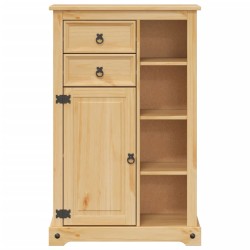 Armoire de salle de bain Corona 70x33x110 cm bois de pin massif 622646622646