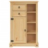 Armoire de salle de bain Corona 70x33x110 cm bois de pin massif 622646622646