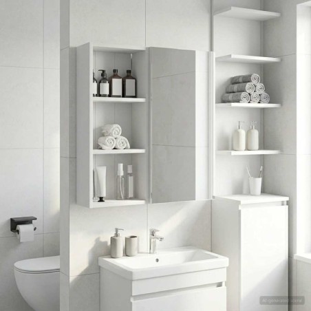 Armoire murale de salle de bain Blanc 30 x 14 x 70 cm 622653622653