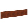Bordure de Pelouse 20 pcs 100 x 22 cm Acier Rouillé 622657622657