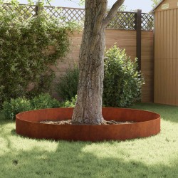 Bordure de Pelouse 20 pcs 100 x 22 cm Acier Rouillé 622657622657