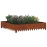 Bordure de Pelouse 100 x 100 x 20 cm Acier Rouillé 622658622658