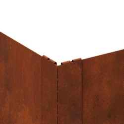 Bordure de Pelouse 100 x 100 x 20 cm Acier Rouillé 622658622658