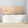 Boîte de rangement Blanc 109x36,5x33 cm Bois massif de pin 622660622660