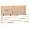 Boîte de rangement Blanc 109x36,5x33 cm Bois massif de pin 622660622660