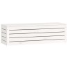 Boîte de rangement Blanc 109x36,5x33 cm Bois massif de pin 622660622660