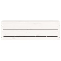 Boîte de rangement Blanc 109x36,5x33 cm Bois massif de pin 622660622660
