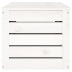 Boîte de rangement Blanc 109x36,5x33 cm Bois massif de pin 622660622660