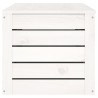 Boîte de rangement Blanc 109x36,5x33 cm Bois massif de pin 622660622660