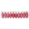 Boule de Pomme de Pin de Noël 40 pcs Rouge Plastique 622666622666
