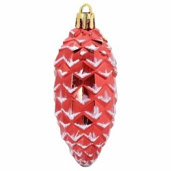 Boule de Pomme de Pin de Noël 40 pcs Rouge Plastique 622666622666