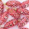 Boule de Pomme de Pin de Noël 40 pcs Rouge Plastique 622666622666