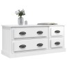 Meuble TV blanc brillant 100x35,5x45 cm bois d'ingénierie 622668622668