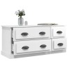 Meuble TV blanc brillant 100x35,5x45 cm bois d'ingénierie 622668622668