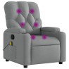 Fauteuil de massage inclinable gris clair tissu 622675622675