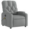 Fauteuil de massage inclinable gris clair tissu 622675622675