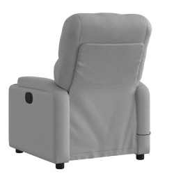 Fauteuil de massage inclinable gris clair tissu 622675622675