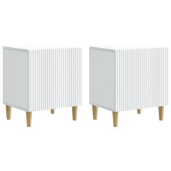 Cabinet de chevet 2 pcs Blanc 43 x 34,5 x 50 cm 622676622676