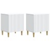 Cabinet de chevet 2 pcs Blanc 43 x 34,5 x 50 cm 622676622676