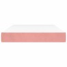 Matelas de lit à ressorts ensachés fermeté moyenne Rose 120x200x20 cm Velours 622680622680