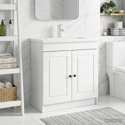 Armoire sous évier de salle de bain Blanc 78,5 x 37,5 x 81 cm 622682622682