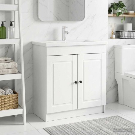 Armoire sous évier de salle de bain Blanc 78,5 x 37,5 x 81 cm 622682622682