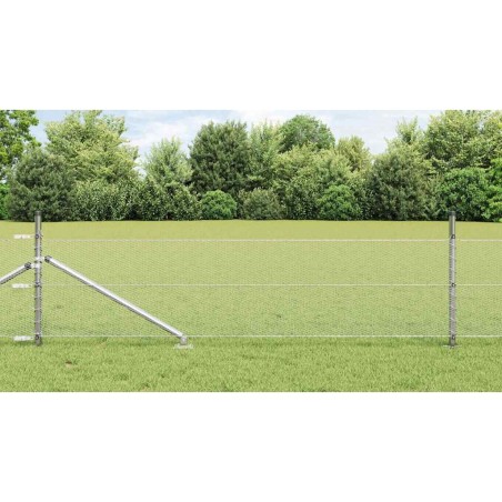 Clôture hexagonale avec poteau 10 x 0,8 m Acier galvanisé 622683622683