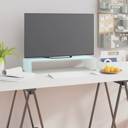 Meuble TV/Support pour moniteur 60x25x11 cm verre vert 622686622686