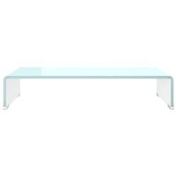 Meuble TV/Support pour moniteur 60x25x11 cm verre vert 622686622686
