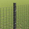 Clôture en fil soudé avec poteaux 10 x 1,2 m Gris Maille 622688622688