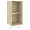 Meubles TV muraux 2 pcs Chêne sonoma Bois d'ingénierie 622692622692