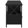 Meuble TV Chêne noir 90 x 33 x 45 cm Bois d'ingénierie et acier 622694622694