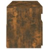Meuble TV avec lumières LED chêne fumé 120x35x40 cm 622696622696
