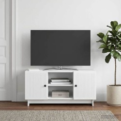 Meuble TV 102 x 34,5 x 50 cm Blanc Bois d'ingénierie 622701622701