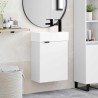Meuble de salle de bain avec robinet Blanc 45,5 x 22,5 x 84 cm 622704622704