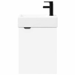 Meuble de salle de bain avec robinet Blanc 45,5 x 22,5 x 84 cm 622704622704