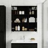 Armoire Miroir de Salle de Bain Chêne noir 60 x 14,5 x 70 cm 622708622708