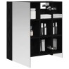 Armoire Miroir de Salle de Bain Chêne noir 60 x 14,5 x 70 cm 622708622708