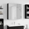 Armoire Miroir de Salle de Bain Chêne noir 60 x 14,5 x 70 cm 622708622708